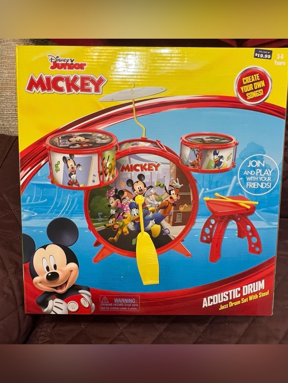 Mickey Red Kids Drum Set - Mickey Mouse